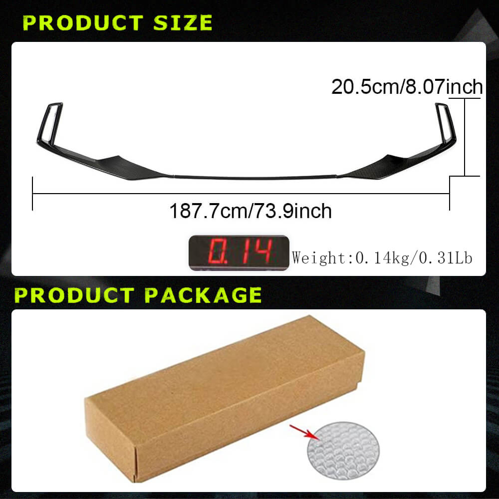 Fits for Audi RS3 8V.5 Sedan Facelift Dry Carbon Fiber Front Bumper Air Fender Vent Trims Factory Outlet