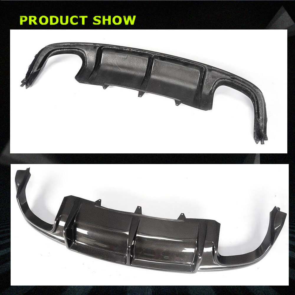 Fits for Audi S5 A5 Sline B8.5 Facelift Carbon Fiber Rear Bumper Diffuser Valance Lip