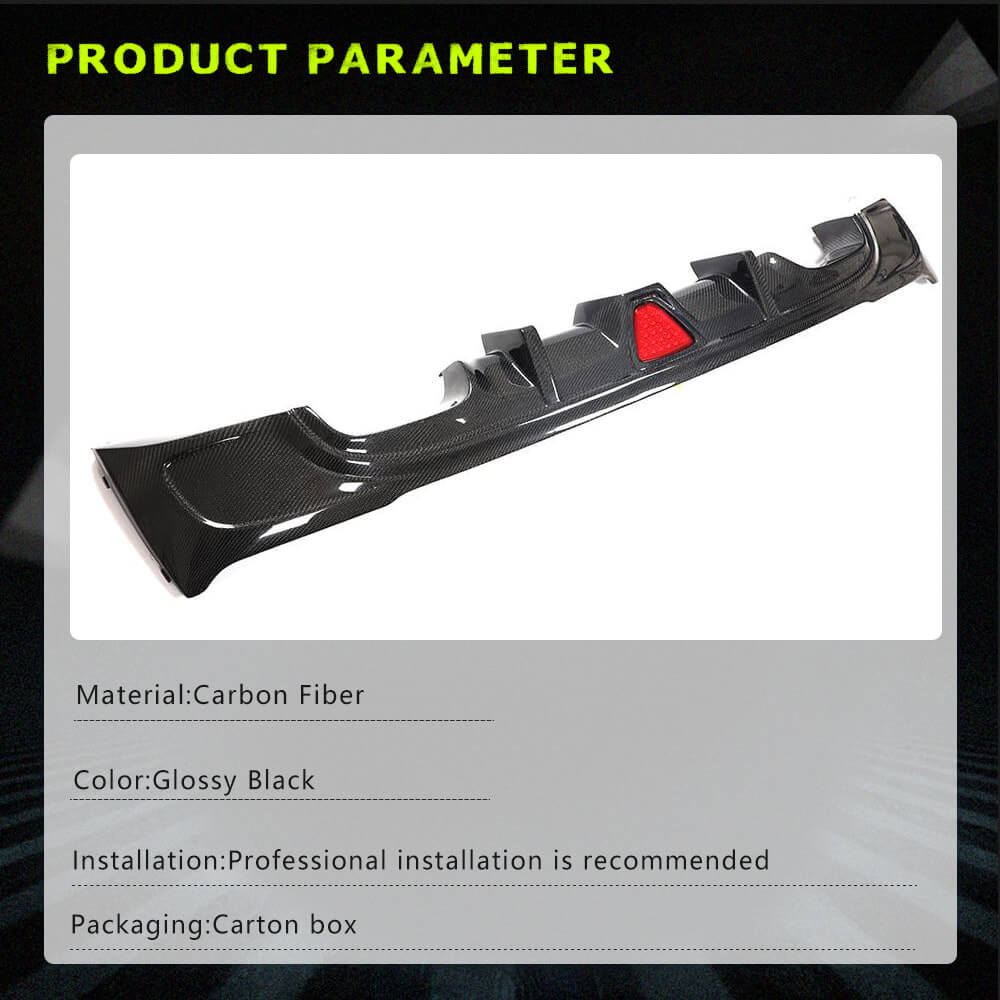 Fits for BMW 2 Series F22 F23 M Sport Carbon Fiber Rear Bumper Diffuser Valance Lip |220i 228i 230i M-tech M235i M240i