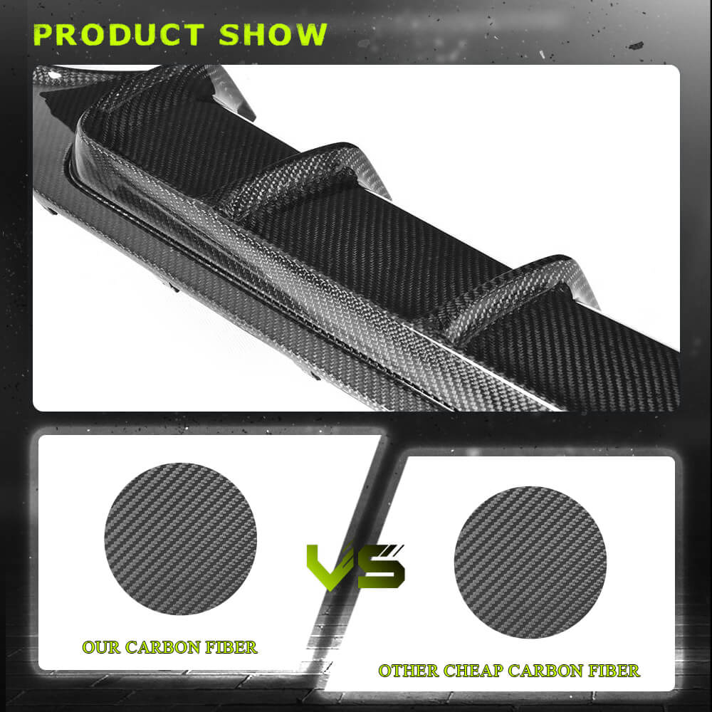 Fits for BMW 4 Series F32 F33 F36 M Sport Carbon Fiber Rear Bumper Diffuser Valance Lip |420i 428i 430i 435i 440i M Tech