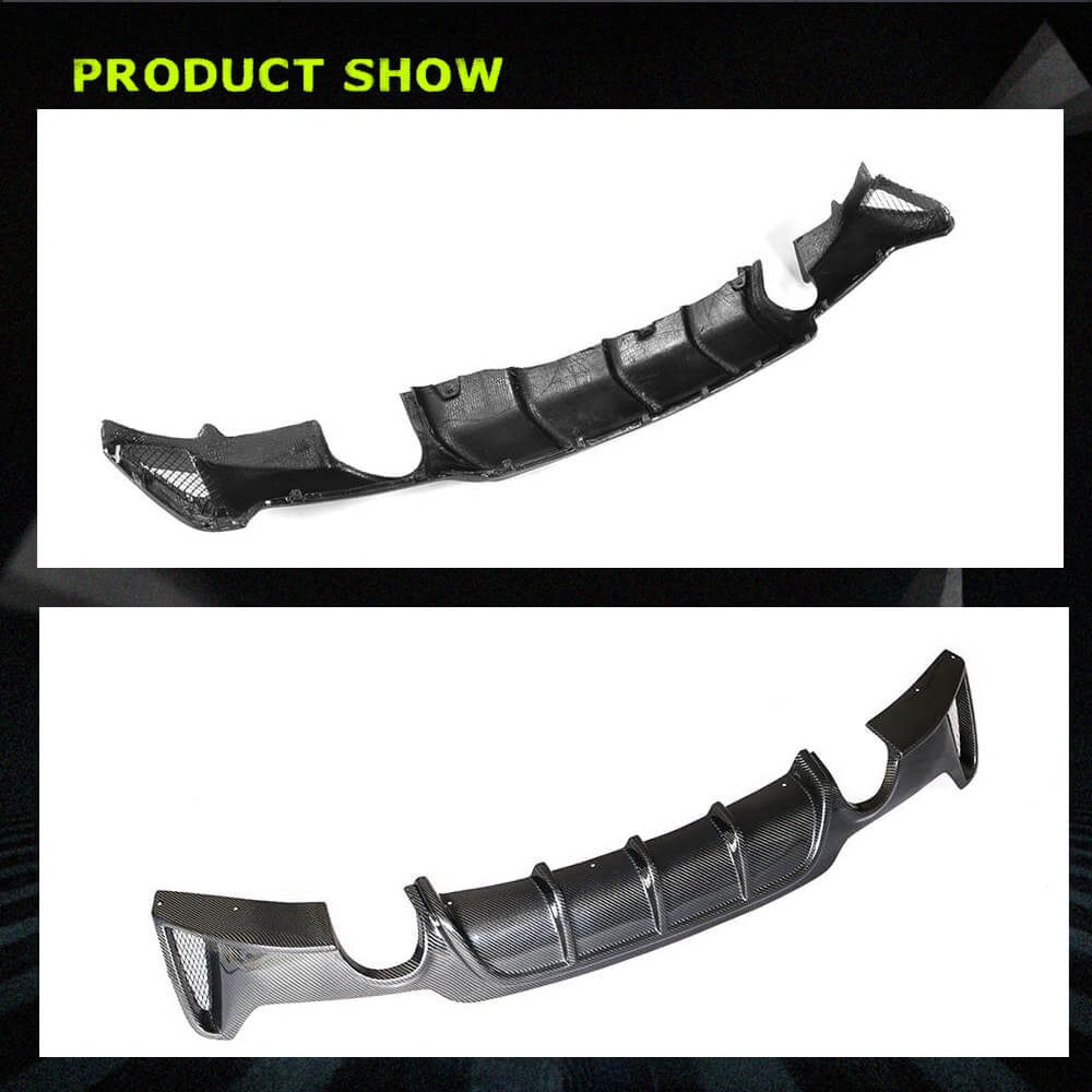 Fits for BMW 4 Series F32 F33 F36 M Sport Carbon Fiber Rear Bumper Diffuser Valance Lip |420i 428i 430i 435i 440i M Tech