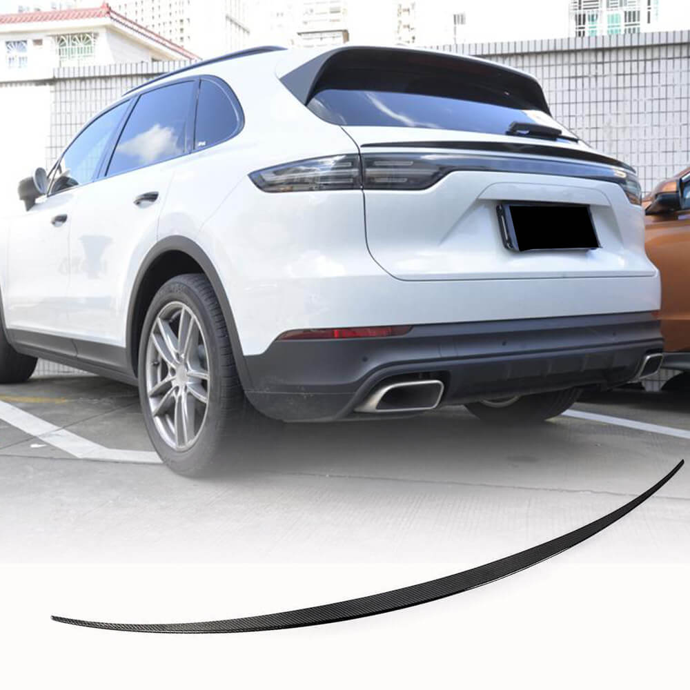 Fits for Porsche Cayenne 9Y3 Carbon Fiber Rear Middle Spoiler Window Wing Lip Factory Outlet
