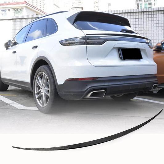 Fits for Porsche Cayenne 9Y3 Carbon Fiber Rear Middle Spoiler Window Wing Lip Factory Outlet