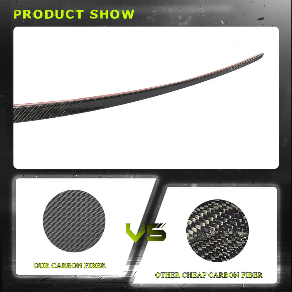 Fits for Porsche Cayenne 9Y3 Carbon Fiber Rear Middle Spoiler Window Wing Lip Factory Outlet