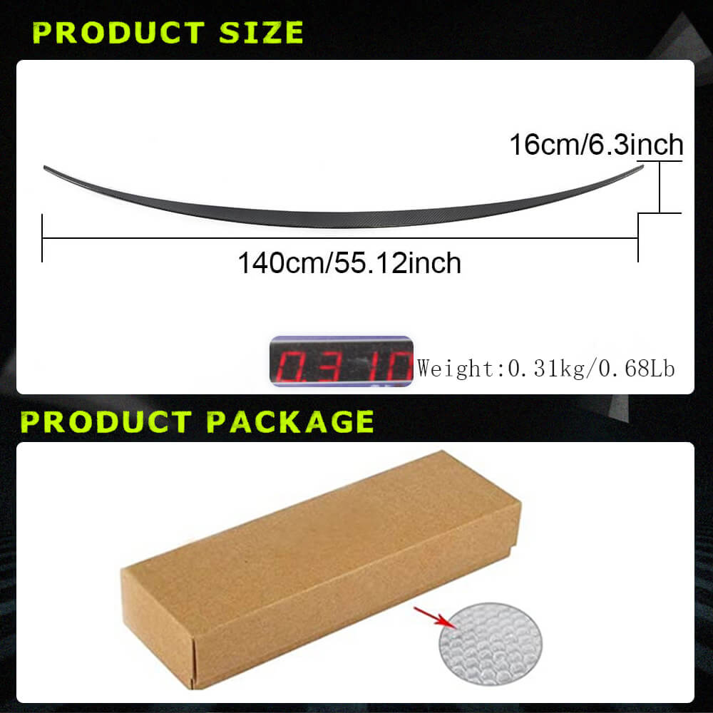 Fits for Porsche Cayenne 9Y3 Carbon Fiber Rear Middle Spoiler Window Wing Lip Factory Outlet