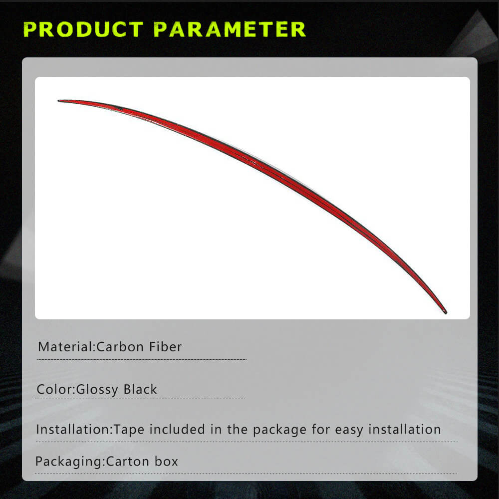 Fits for Porsche Cayenne 9Y3 Carbon Fiber Rear Middle Spoiler Window Wing Lip Factory Outlet
