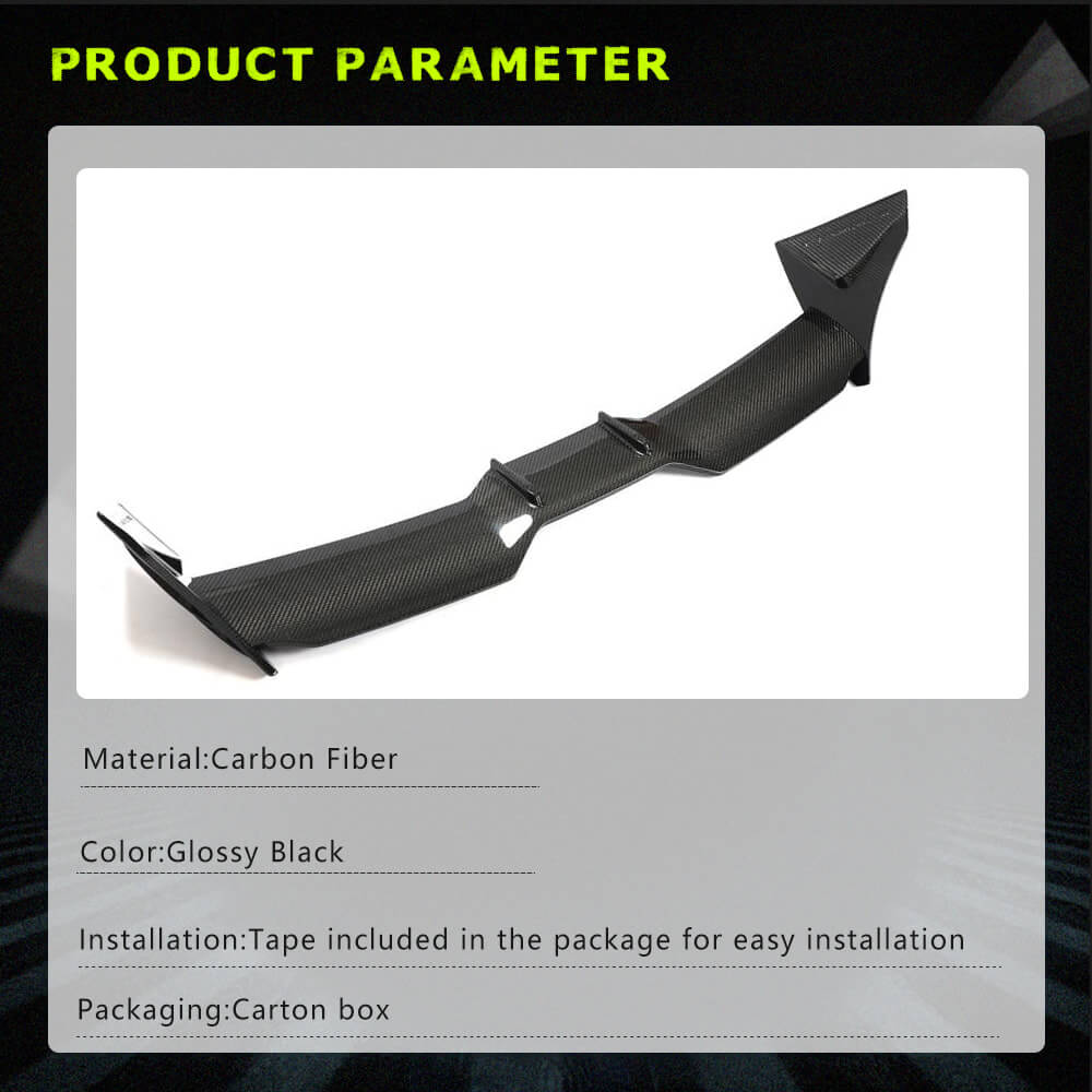 Fits for Volkswagen VW Golf 8 MK8 GTI R Carbon Fiber Rear Roof Boot Spoiler Wing Lip Factory Outlet
