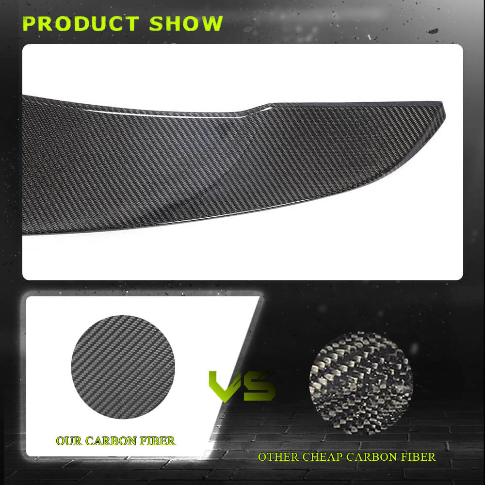Fits for Tesla Model 3 Sedan 16-22 Carbon Fiber Rear Trunk Spoiler Wing