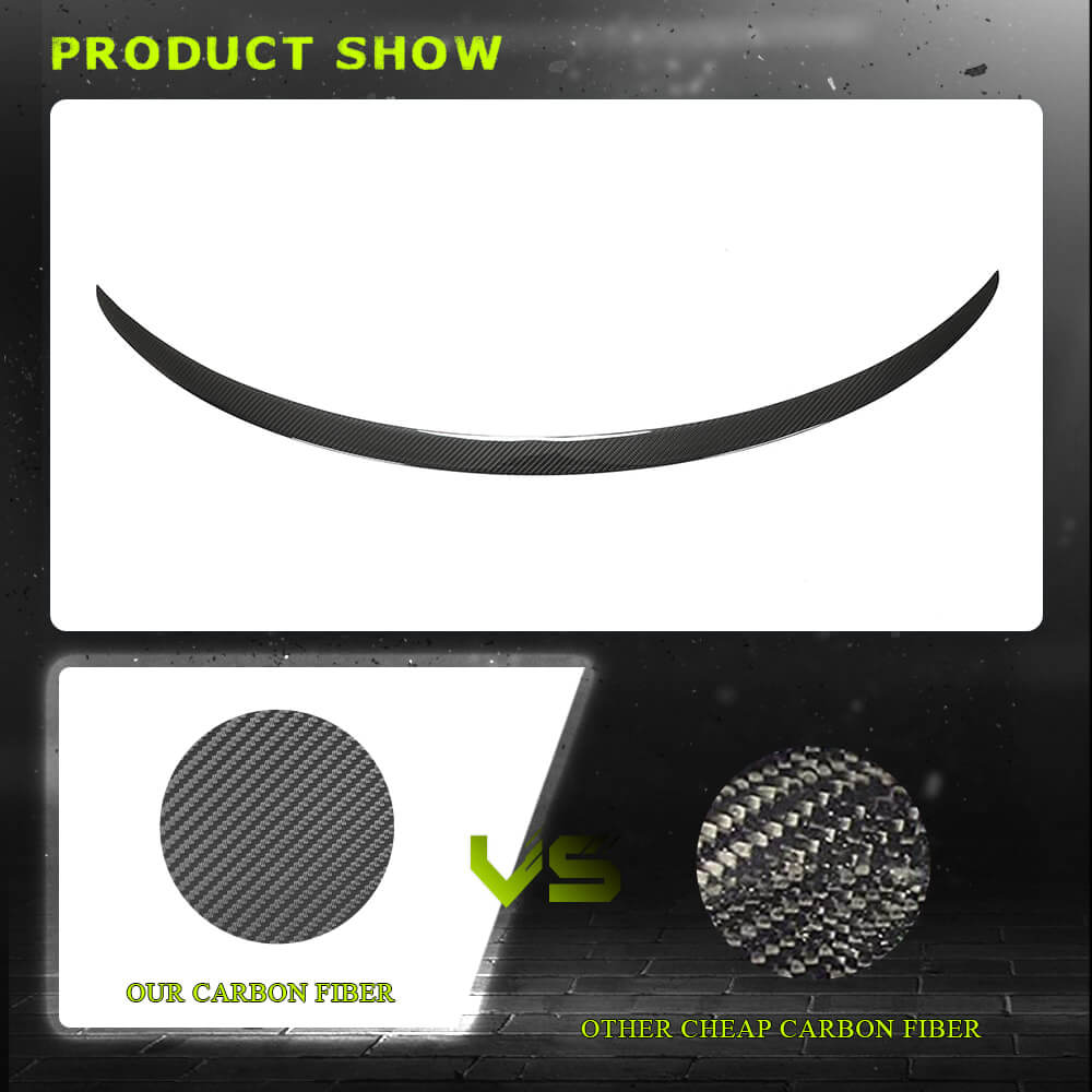 Fits for Tesla Model Y 19-22 Carbon Fiber Rear Trunk Spoiler Wing