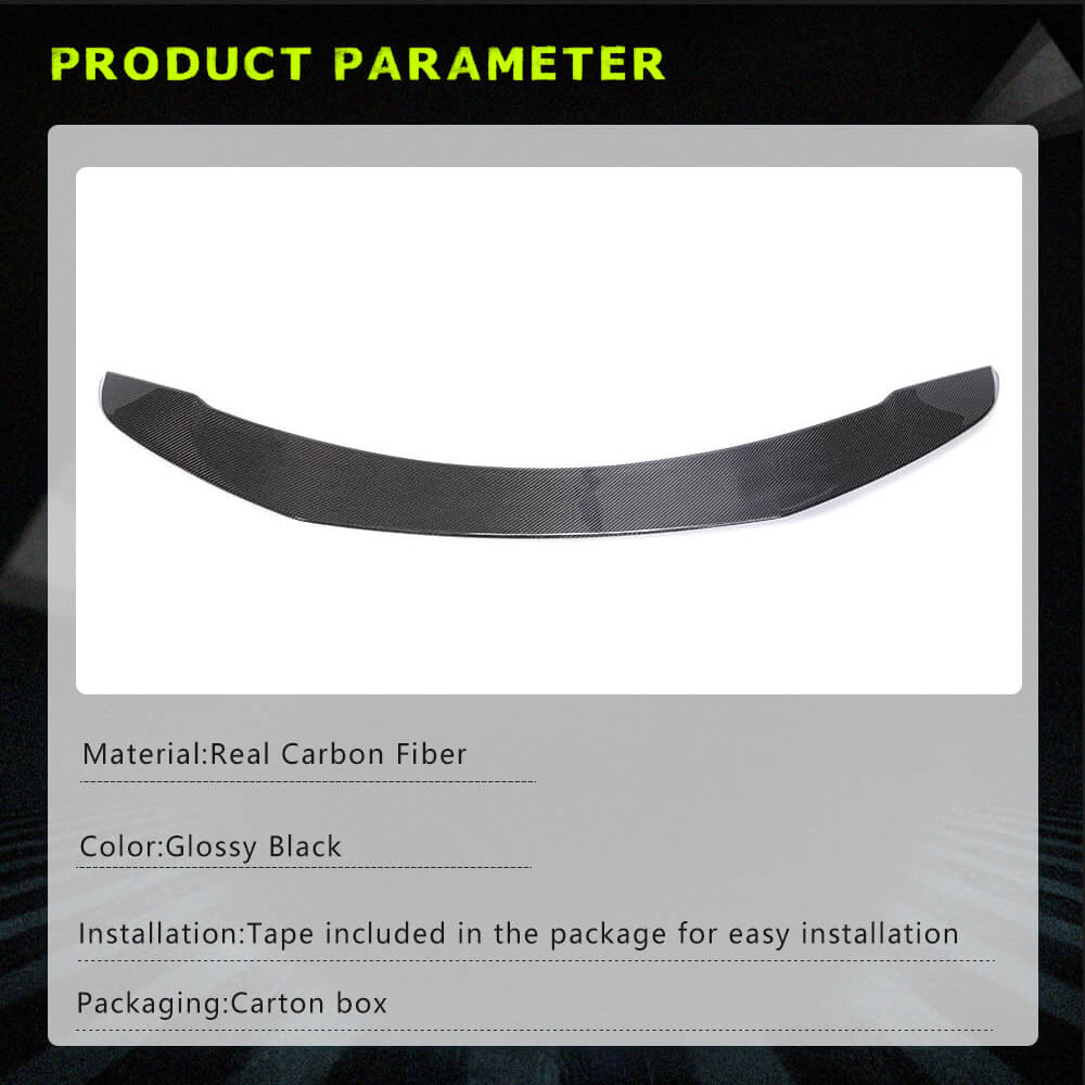 Fits for Tesla Model 3 Sedan 16-22 Carbon Fiber Rear Trunk Spoiler Wing