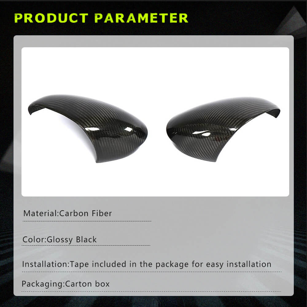 Fits for Alfa Romeo Giulia 952 Sport 15-20 Real Carbon Fiber Add-on Side Rearview Mirror Cover Caps 1Pair