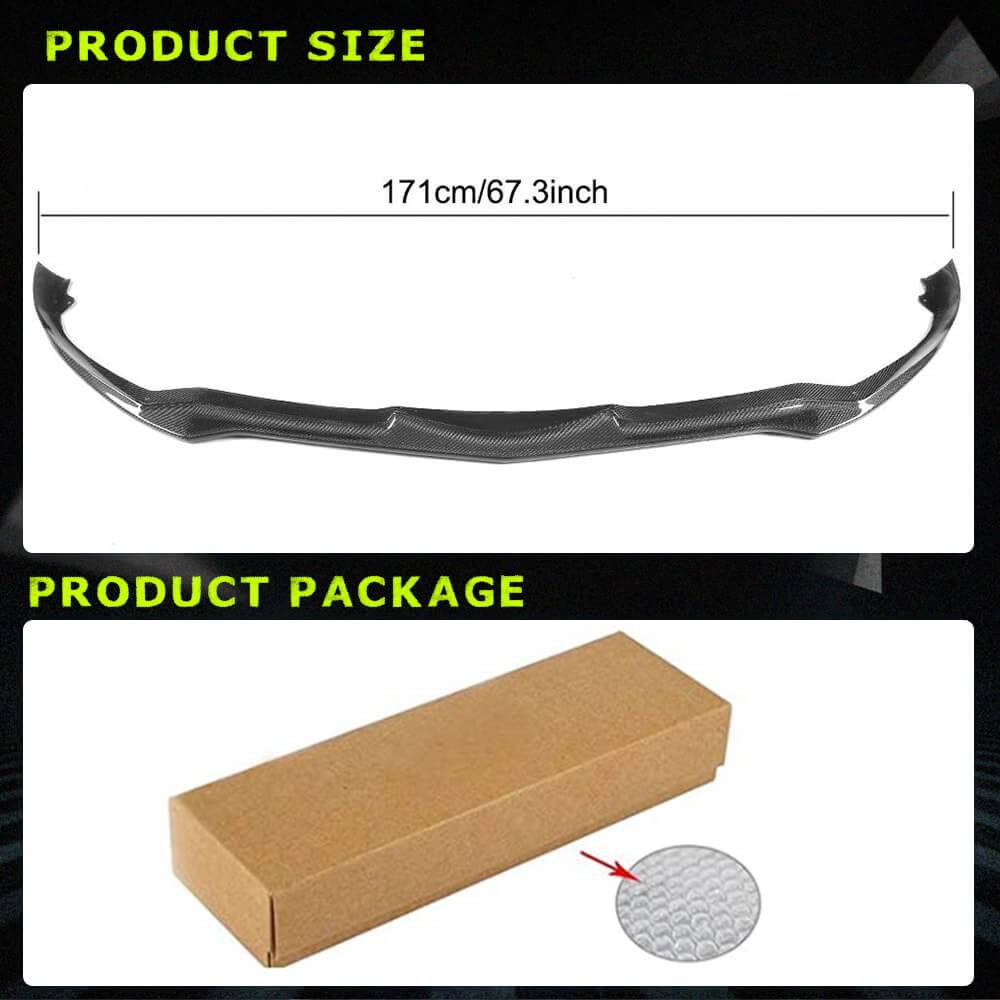 Fits for Alfa Romeo Giulia 952 TI Sport 15-21 Real Carbon Fiber Front Bumper Lip Spoiler Wide Body Kit