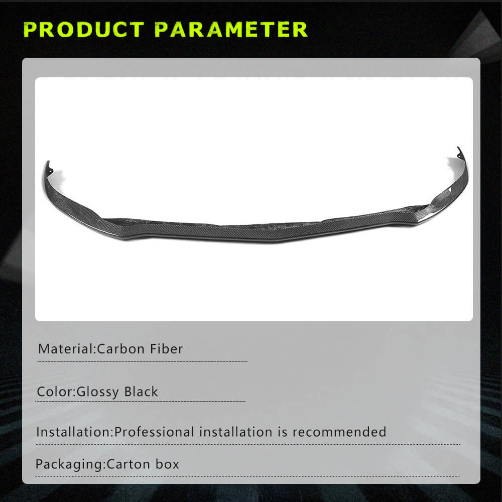 Fits for Alfa Romeo Giulia 952 TI Sport 15-21 Real Carbon Fiber Front Bumper Lip Spoiler Wide Body Kit