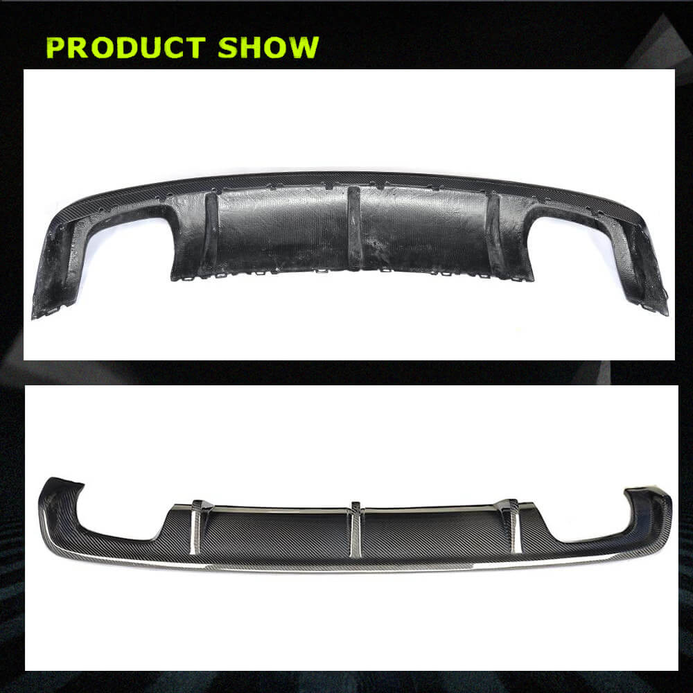 Fits for Audi A3 8V Sedan Pre-facelift Carbon Fiber Rear Bumper Diffuser Valance Lip(Not for A3 Sline & S3)