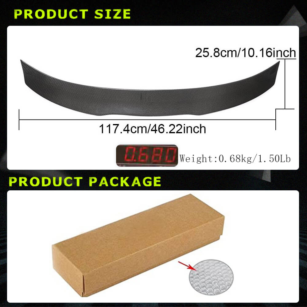 Fits for Audi A3 Sline S3 RS3 8V 8V.5 Sedan Carbon Fiber Rear Trunk Boot Spoiler Wing Lip