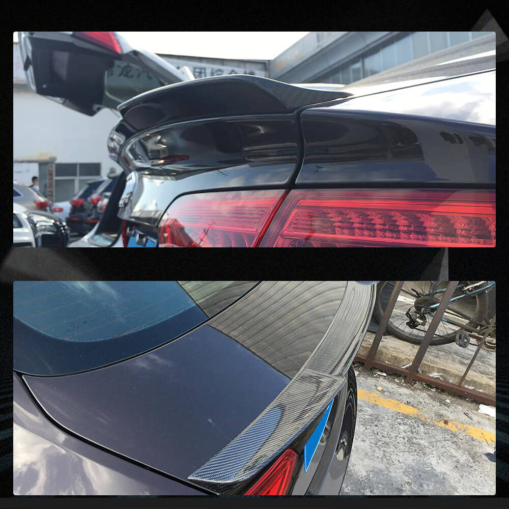 Fits for Audi A5 Sline S5 B8.5 Sportback 12-16 Carbon Fiber Rear Trunk Boot Spoiler Wing Lip