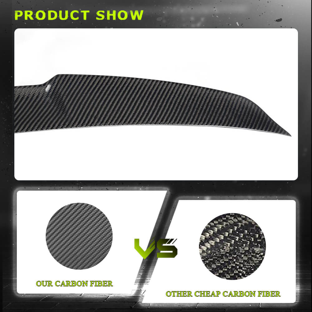 Fits for Audi A5 Sline S5 B8.5 Sportback 12-16 Carbon Fiber Rear Trunk Boot Spoiler Wing Lip