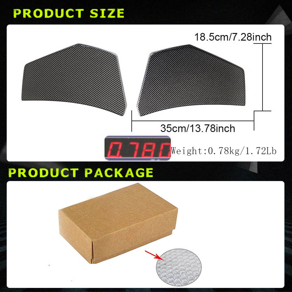 Fits for Audi R8 V10 Gen 2 4S 2016-2019 Carbon Fiber Rear Bumper Canard Splitters