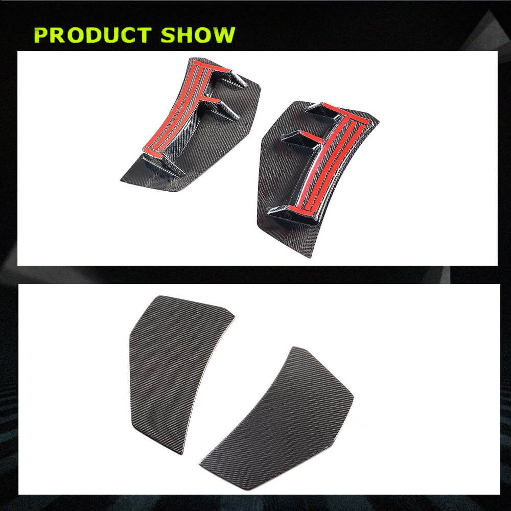 Fits for Audi R8 V10 Gen 2 4S 2016-2019 Carbon Fiber Rear Bumper Canard Splitters