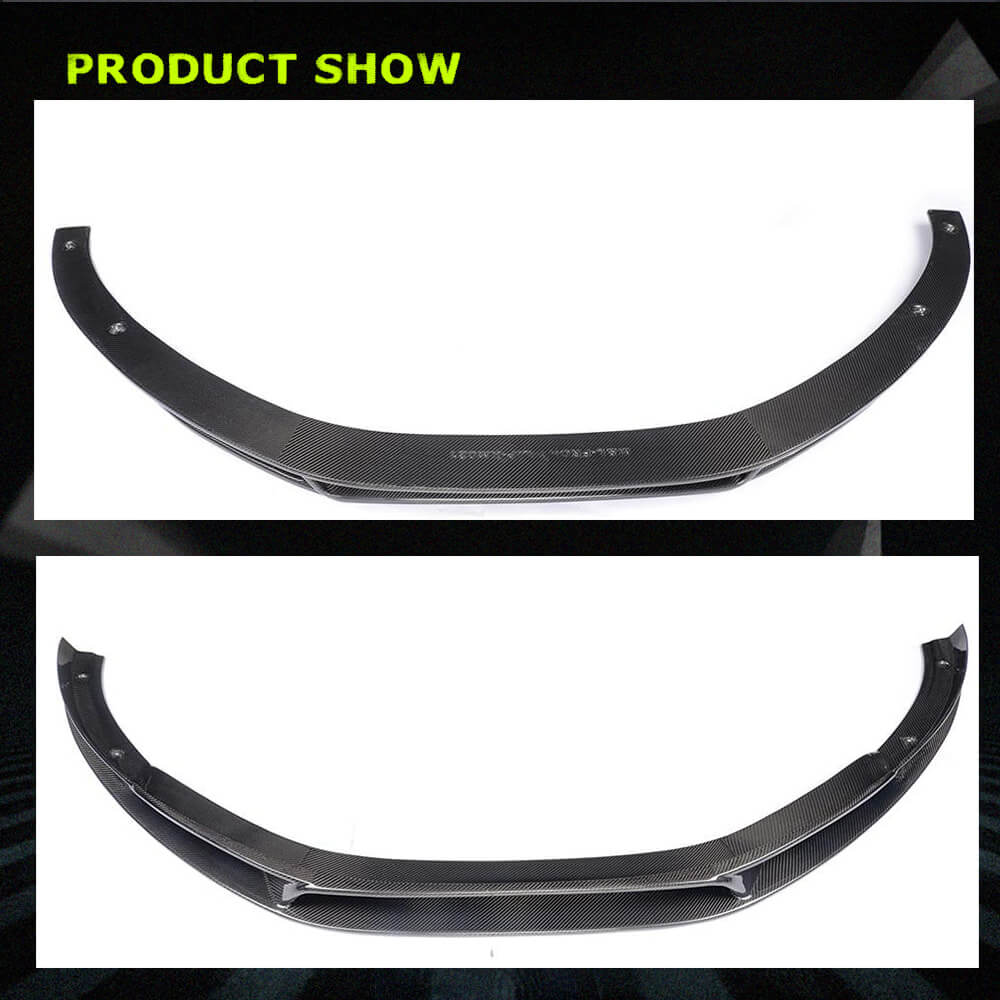 Fits for Audi R8 V8 V10 GT Pre-facelift 08-15 Carbon Fiber Front Bumper Lip Spoiler Wide Body Kit