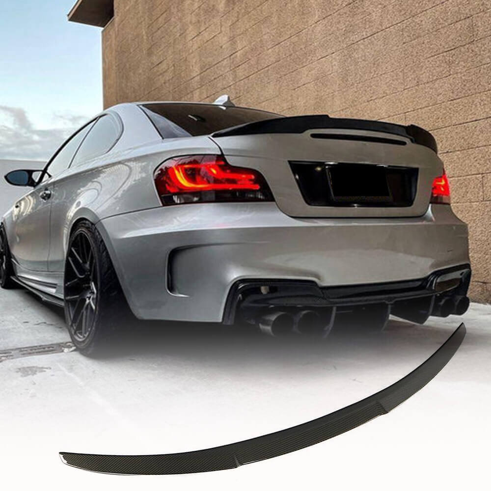 Fits for BMW 1 Series E82 1M Carbon Fiber Rear Trunk Spoiler Boot Wing Lip Factory Outlet |116i 118i 120i 125i 128i 130i 135i