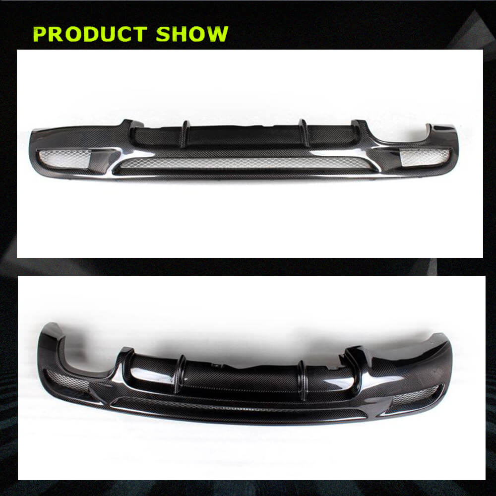 Fits for BMW 1 Series E82 E88 M Sport Carbon Fiber Rear Bumper Diffuser Valance Lip | 120i 125i 130i 135i M-tech