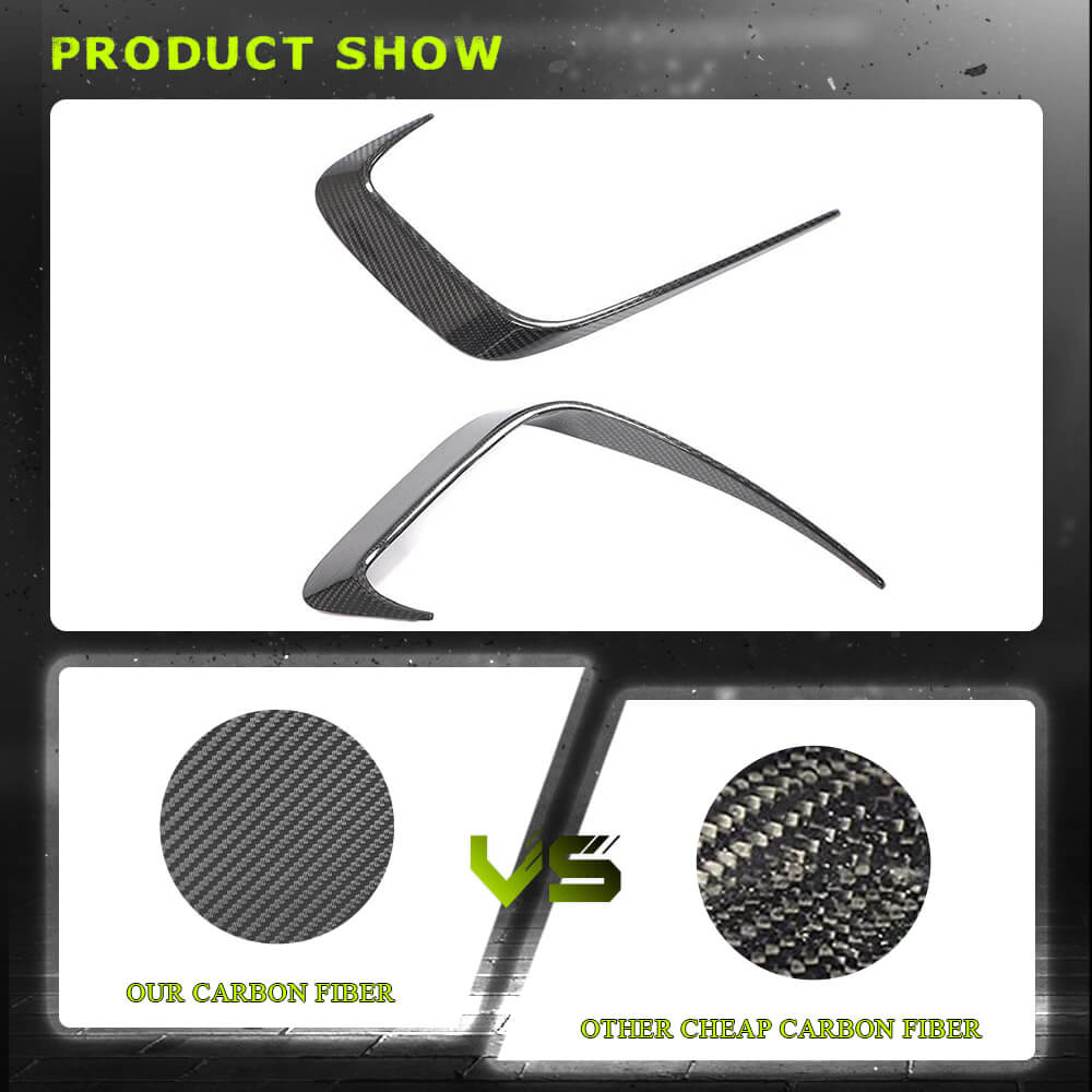 Fits for BMW 3 Series G20 Carbon Fiber Rear Bumper Air Fender Vent Fins | 320i 330i 330e M Sport M340i