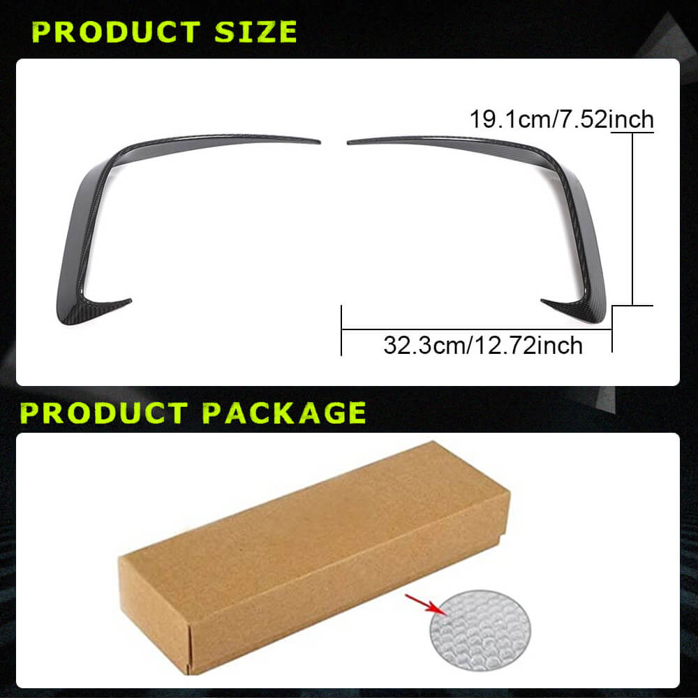 Fits for BMW 3 Series G20 Carbon Fiber Rear Bumper Air Fender Vent Fins | 320i 330i 330e M Sport M340i