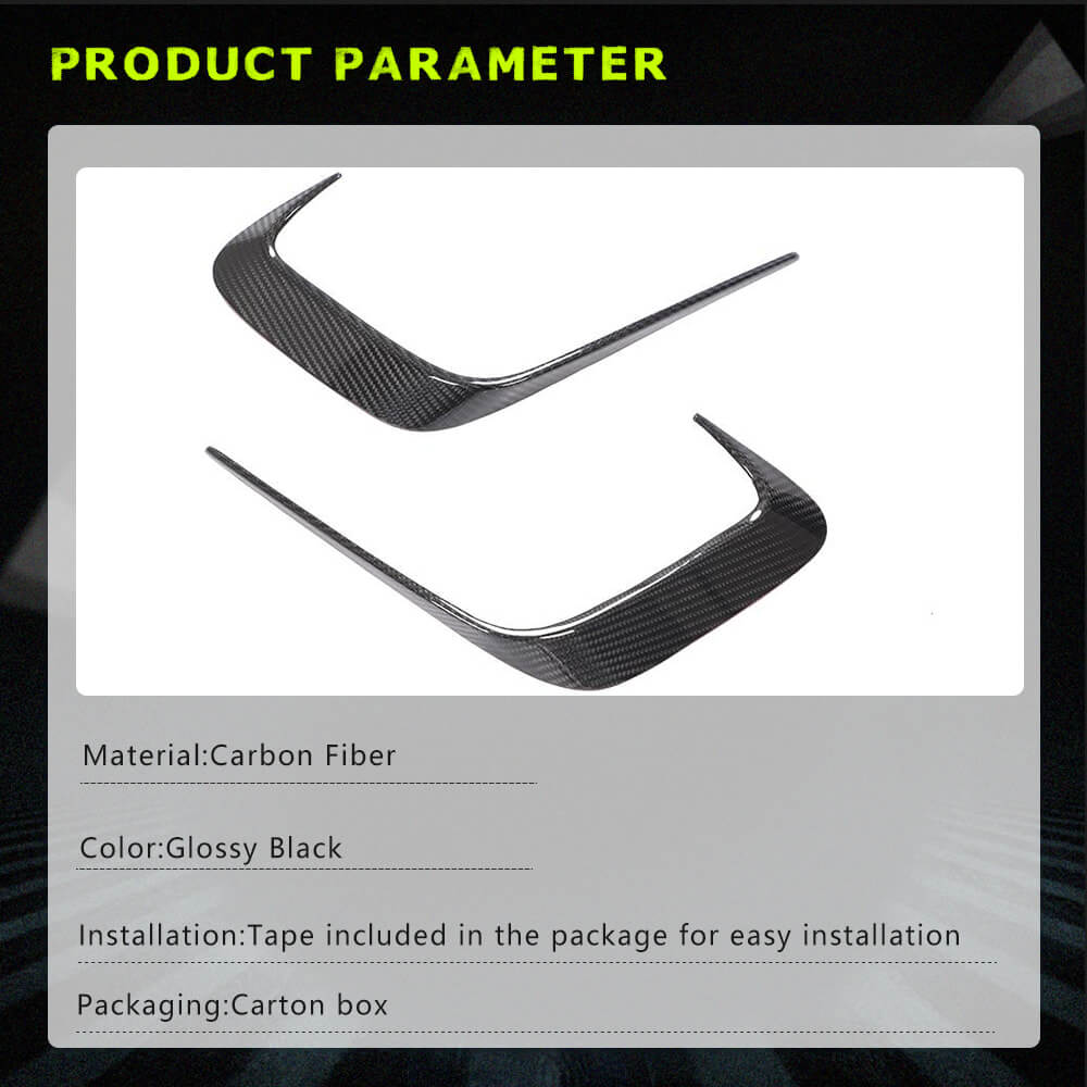 Fits for BMW 3 Series G20 Carbon Fiber Rear Bumper Air Fender Vent Fins | 320i 330i 330e M Sport M340i