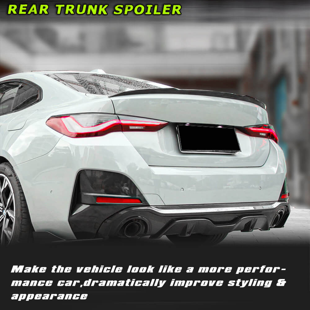 Fits for BMW 4 Series G26 Carbon Fiber Rear Trunk Spoiler Boot Wing Lip | 420i 430i M440i 420d 430d M440d Factory Outlet