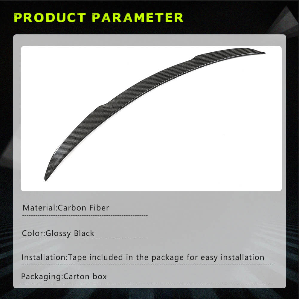 Fits for BMW 4 Series G26 Carbon Fiber Rear Trunk Spoiler Boot Wing Lip | 420i 430i M440i 420d 430d M440d Factory Outlet