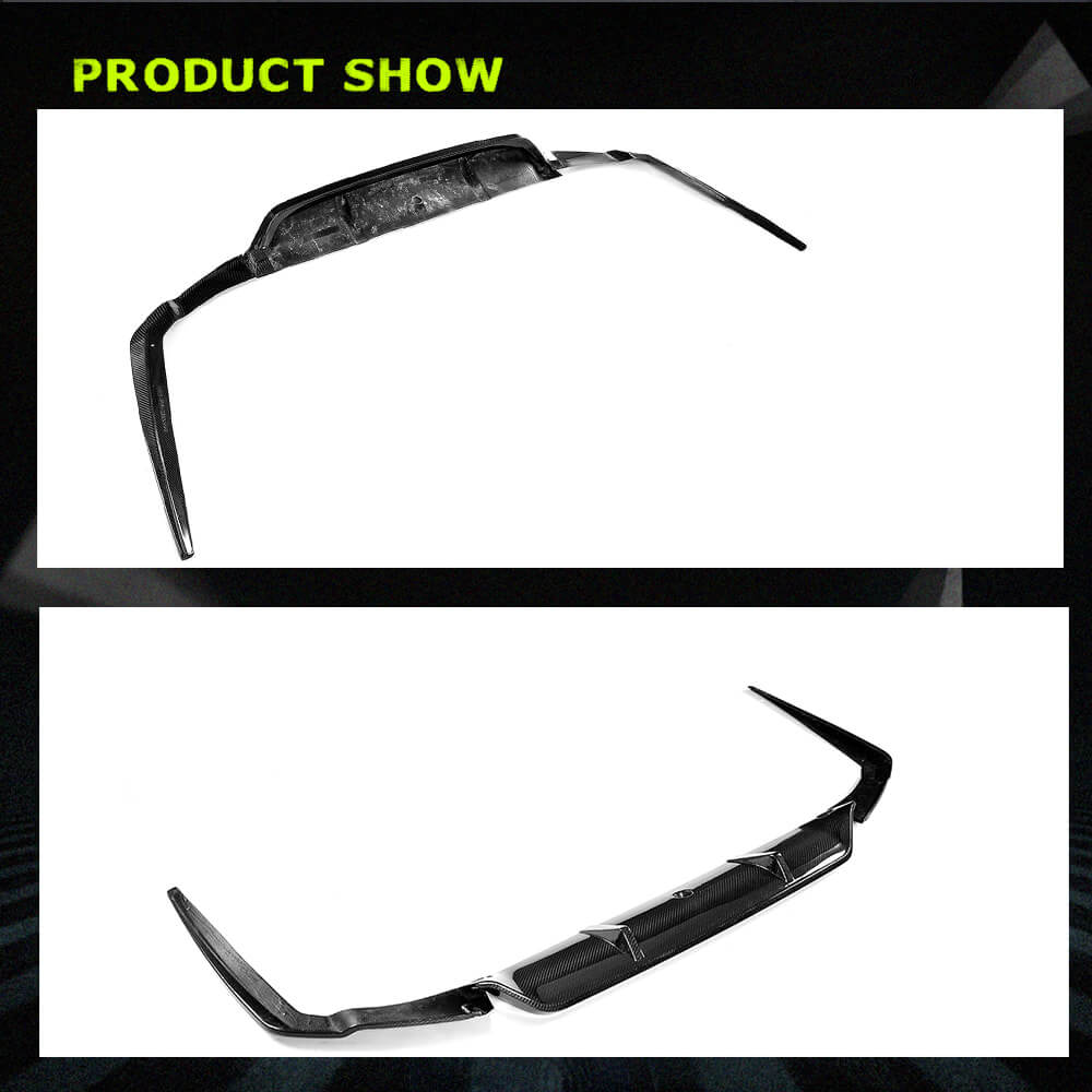 Fits for BMW 5 Series G30 Pre-LCI Carbon Fiber Rear Bumper Diffuser Valance Lip| 520i 530i 530e 540i M Sport M550i