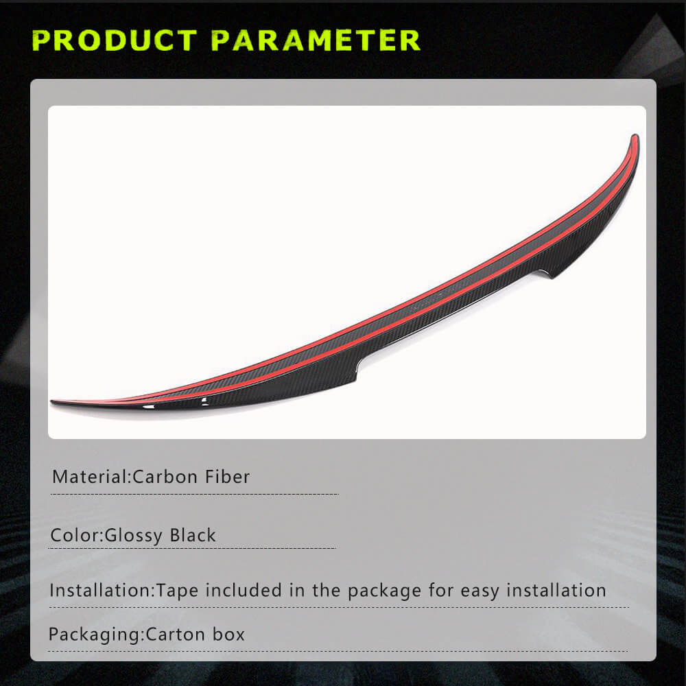 Fits for BMW 8 Series G16 840i M850i F93 M8 Dry Carbon Fiber Rear Trunk Spoiler Boot Wing Lip Factory Outlet
