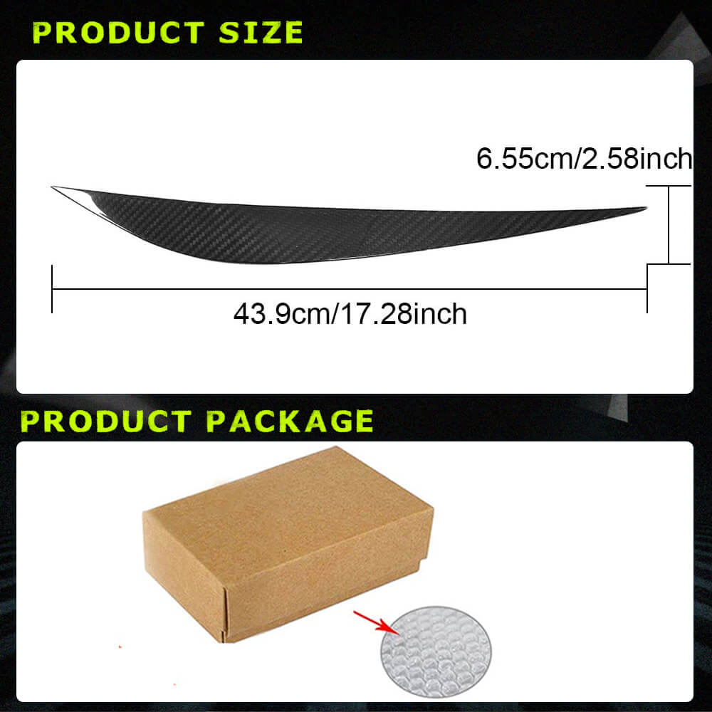Fits for BMW F32 F33 F36 F80 M3 F82 F83 M4 Carbon Fiber Headlight Eyebrows Lamp Eyelids