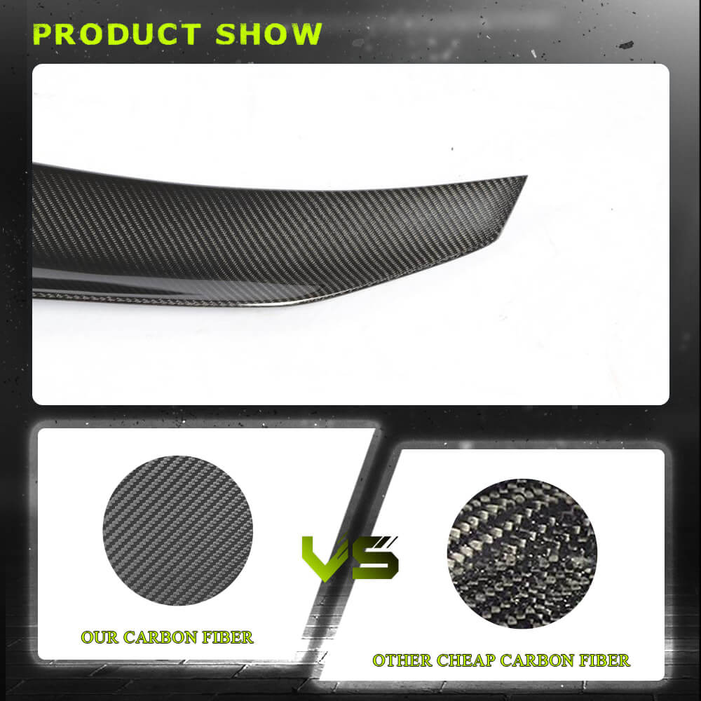 Fits for BMW F82 M4 Coupe Carbon Fiber Rear Trunk Boot Spoiler Wing Lip Factory Outlet