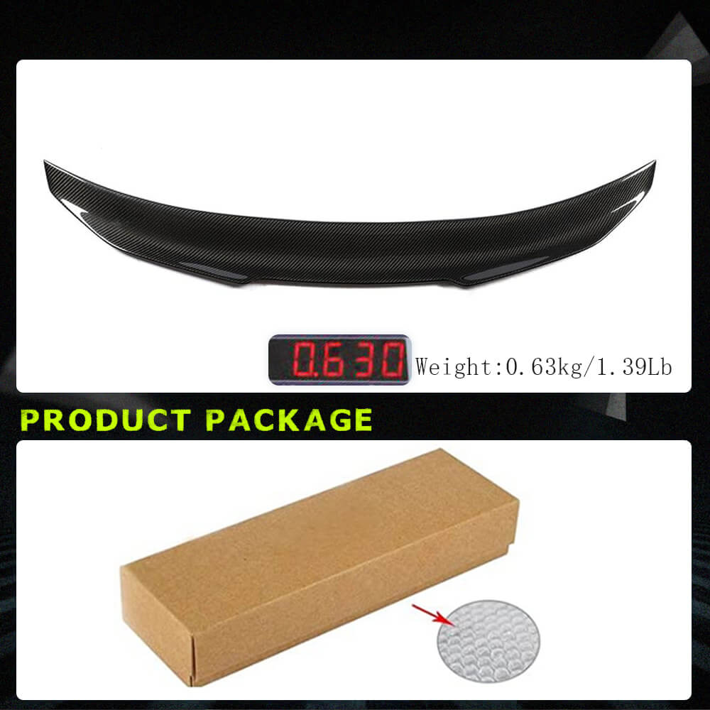 Fits for BMW F82 M4 Coupe Carbon Fiber Rear Trunk Boot Spoiler Wing Lip Factory Outlet