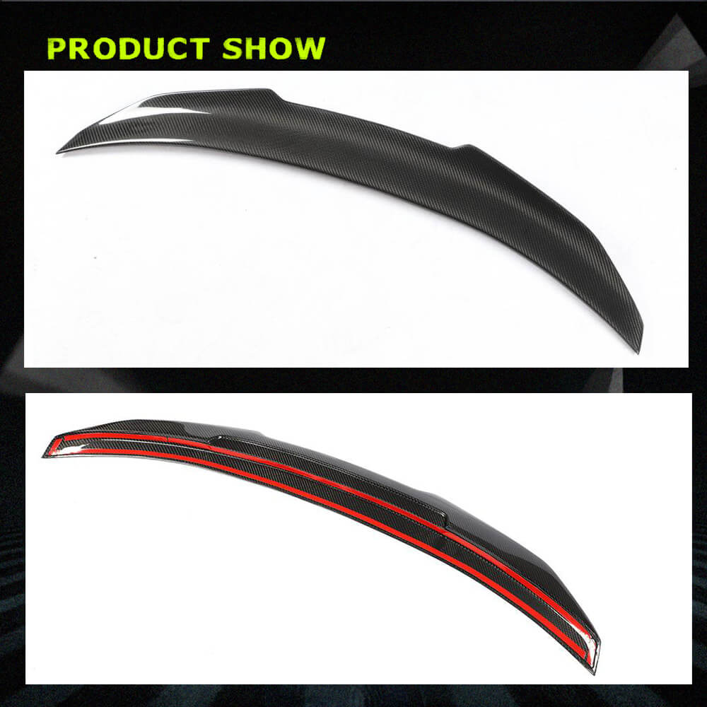 Fits for BMW F82 M4 Coupe Carbon Fiber Rear Trunk Boot Spoiler Wing Lip Factory Outlet