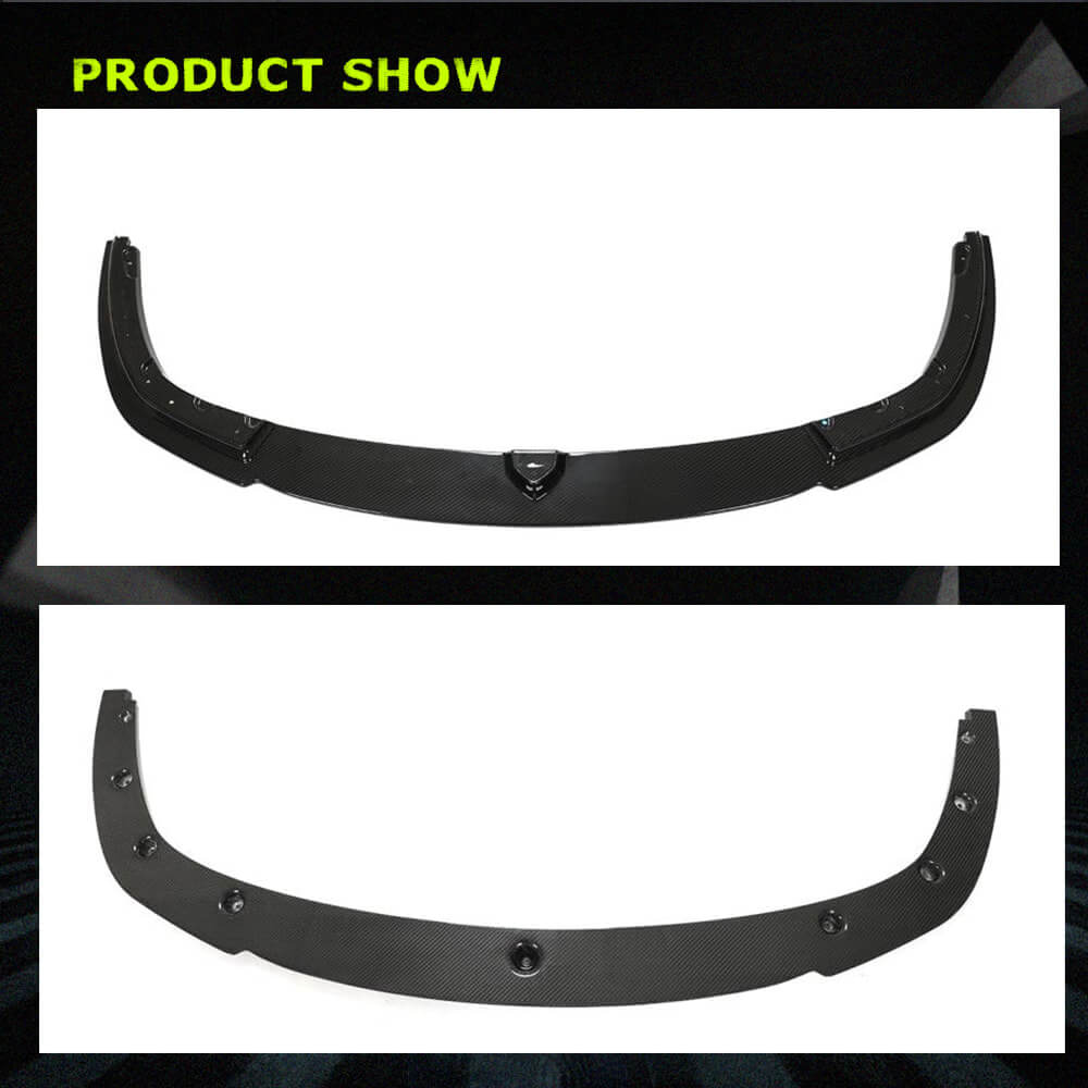 Fits for BMW 8 Series M8 F91 F92 F93 19-22 Dry Carbon Fiber Front Bumper Lip Spoiler Wide Body Kit