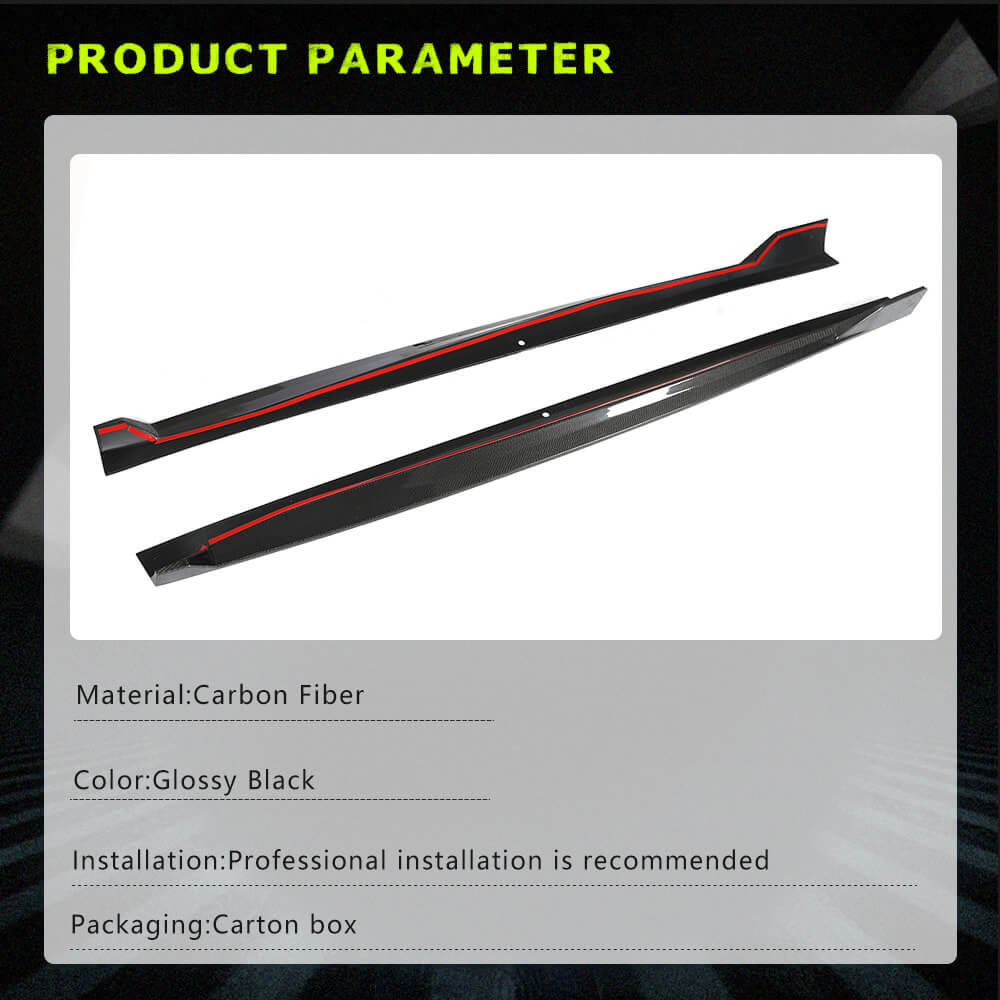 Fits for BMW X5 G05 xDrive40i xDrive50i M Sport M50d Carbon Fiber Side Skirts Rocker Panels Extension Lip Factory Outlet