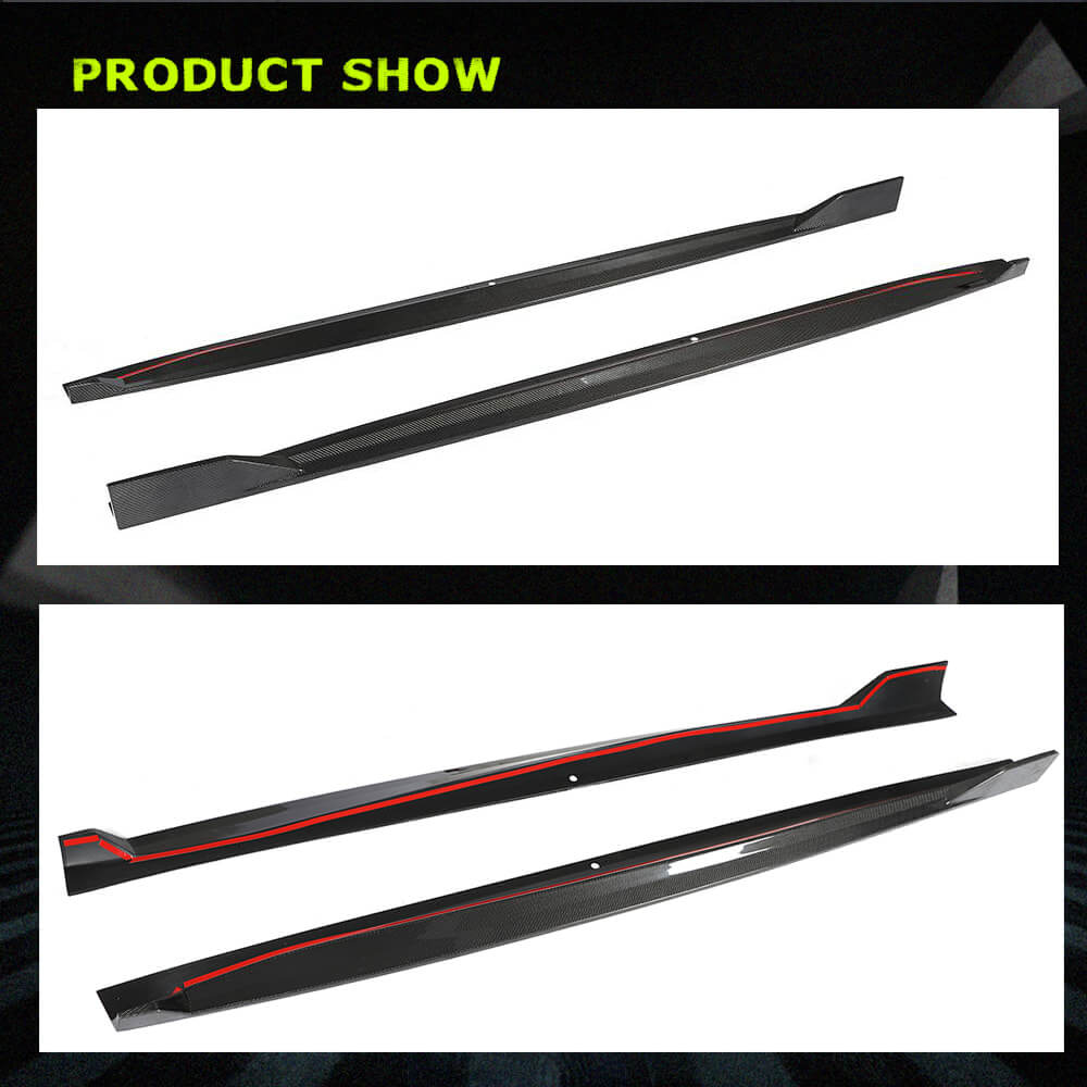 Fits for BMW X5 G05 xDrive40i xDrive50i M Sport M50d Carbon Fiber Side Skirts Rocker Panels Extension Lip Factory Outlet