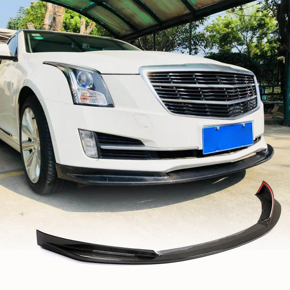 Fits for Cadillac ATS 15-17 Carbon Fiber Front Bumper Lip Factory Outlet