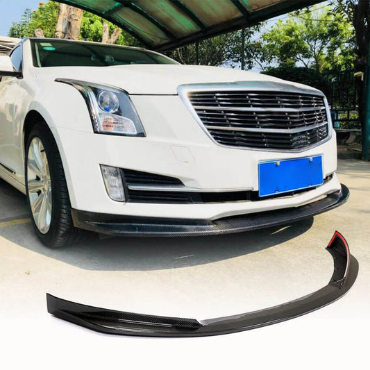 Fits for Cadillac ATS 15-17 Carbon Fiber Front Bumper Lip Factory Outlet