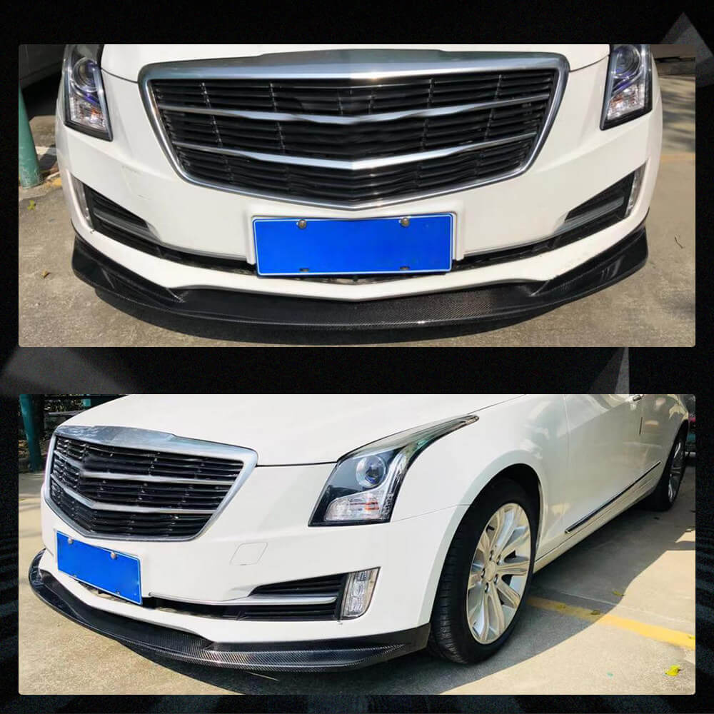 Fits for Cadillac ATS 15-17 Carbon Fiber Front Bumper Lip Factory Outlet