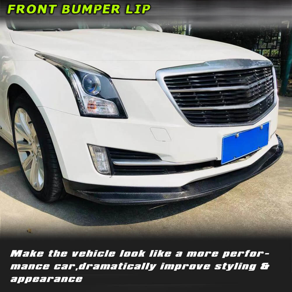 Fits for Cadillac ATS 15-17 Carbon Fiber Front Bumper Lip Factory Outlet