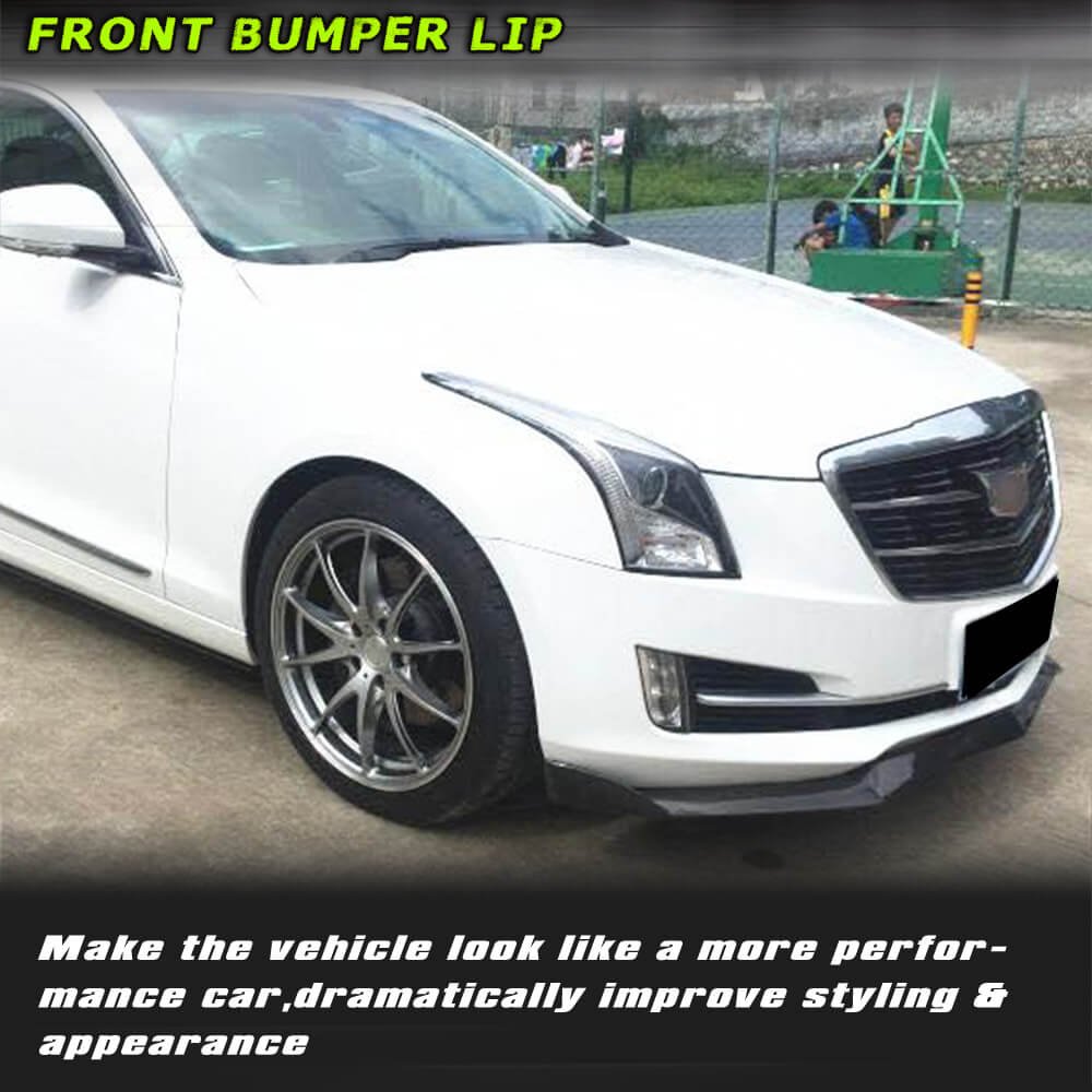 Fits for Cadillac ATS Base 14-19 Carbon Fiber Front Bumper Lip Factory Outlet