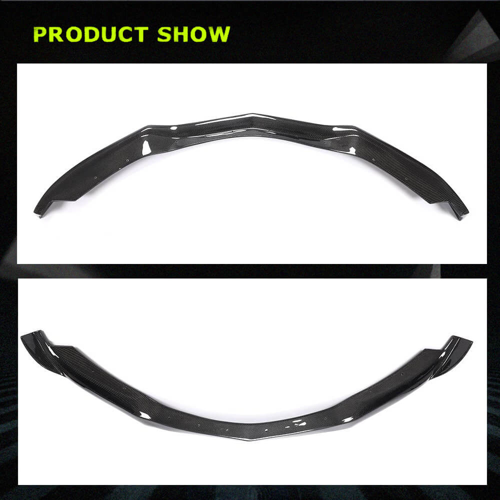 Fits for Cadillac ATS Base 14-19 Carbon Fiber Front Bumper Lip Factory Outlet