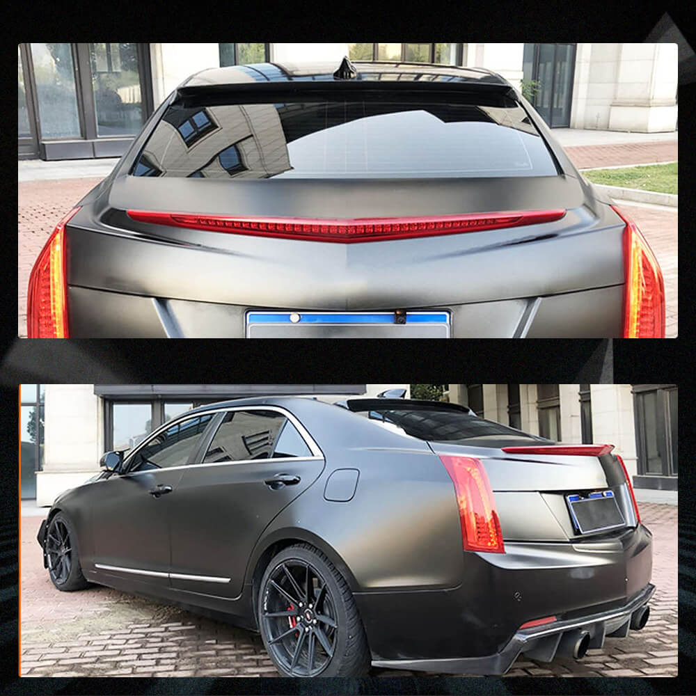 Fits for Cadillac ATS Sedan 13-19 Carbon Fiber Rear Roof Spoiler Wing Lip Factory Outlet