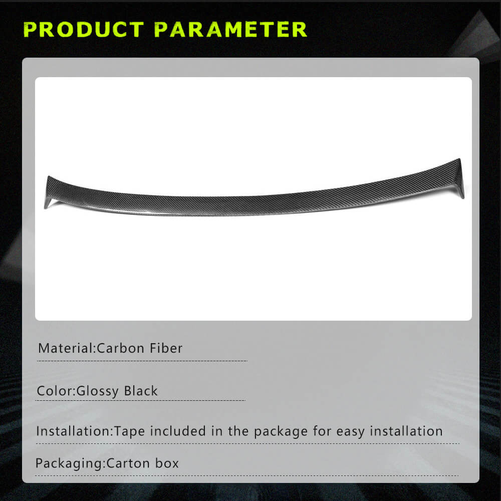 Fits for Cadillac ATS Sedan 13-19 Carbon Fiber Rear Roof Spoiler Wing Lip Factory Outlet