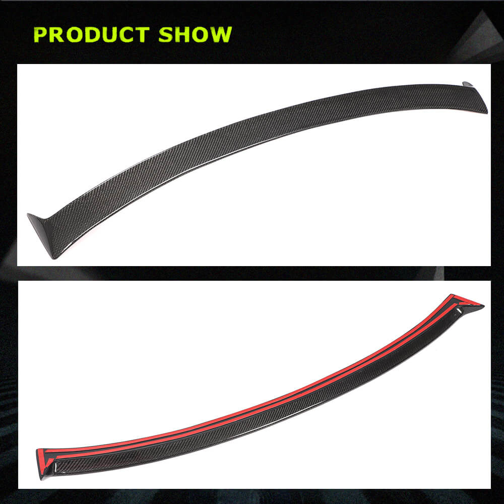 Fits for Cadillac ATS Sedan 13-19 Carbon Fiber Rear Roof Spoiler Wing Lip Factory Outlet