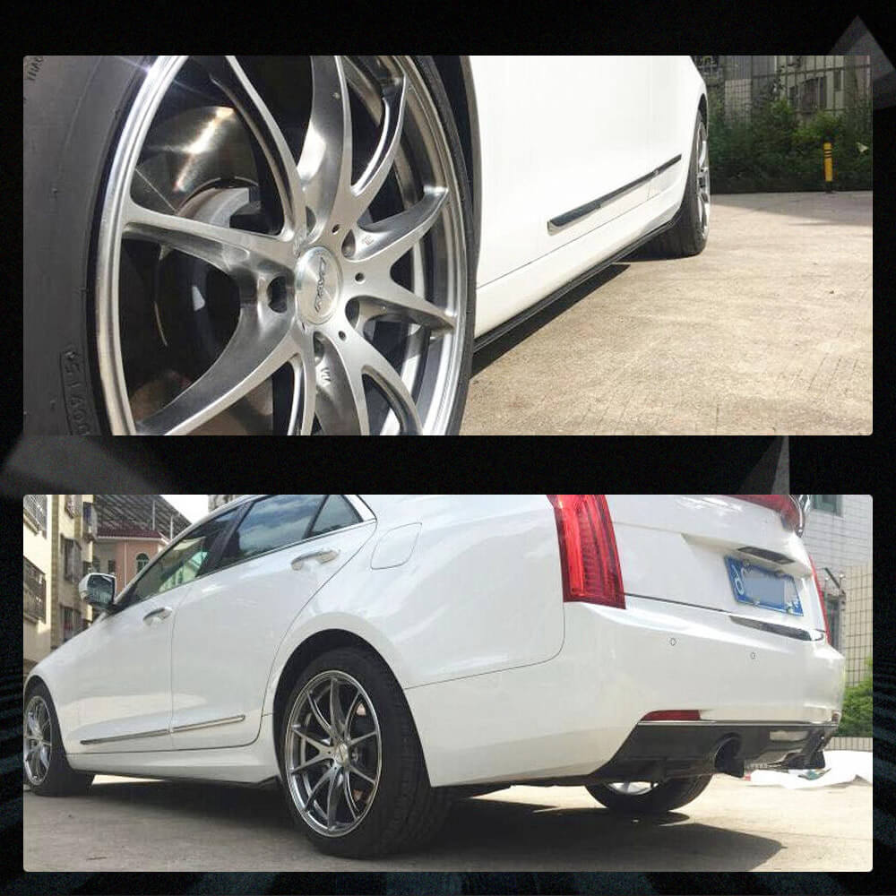 Fits for Cadillac ATS Sedan Carbon Fiber Side Skirts Extension Factory Outlet